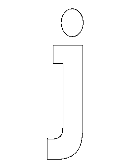 Lowercase Letter J Pattern