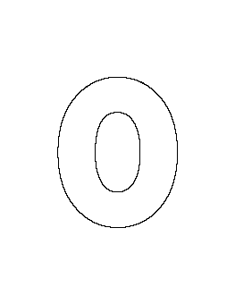 Lowercase Letter O Pattern
