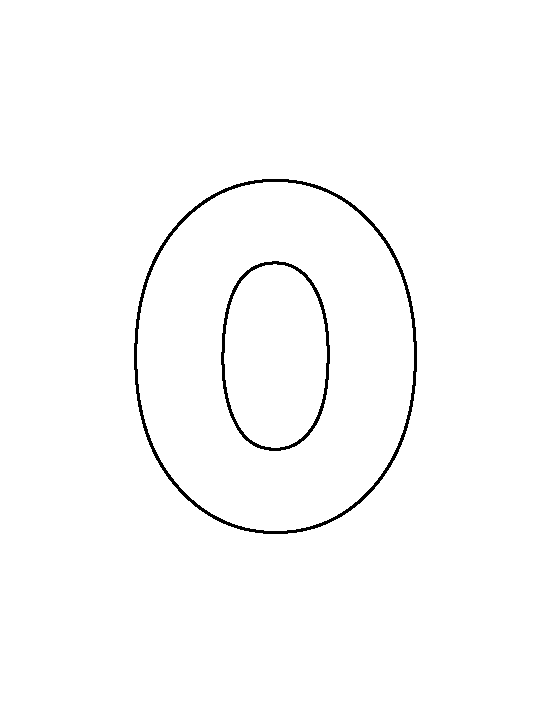 Lowercase Letter O Template
