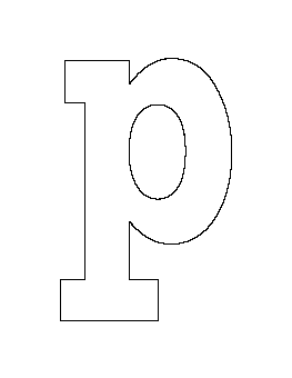Lowercase Letter P Pattern