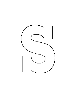 Lowercase Letter S Pattern