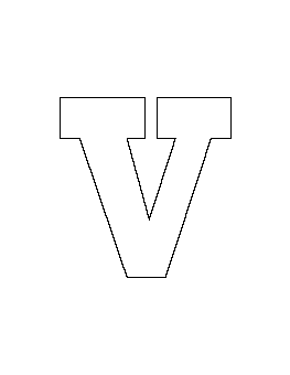 Lowercase Letter V Pattern