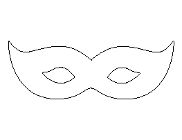 Mardis Gras Mask Pattern