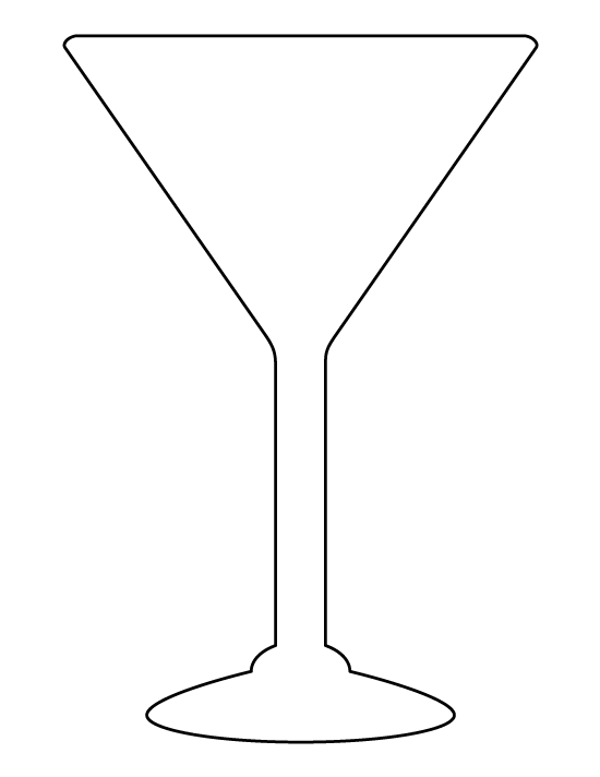 Martini Glass Template