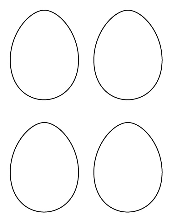 Medium Egg Template