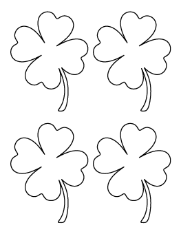 Medium Four Leaf Clover Pattern