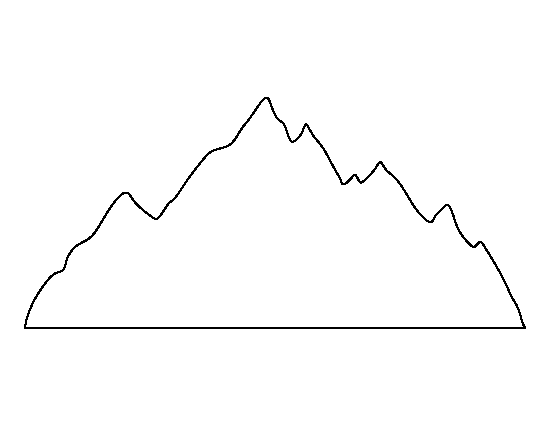 Printable Mountain Range Template
