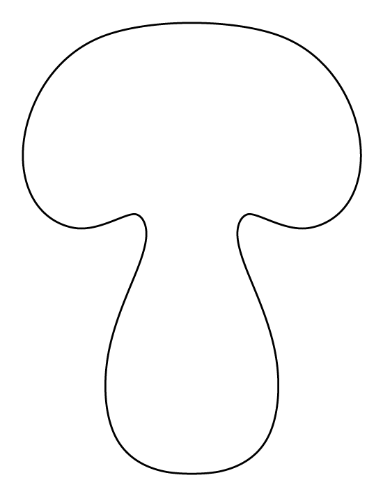 Printable Mushroom Template
