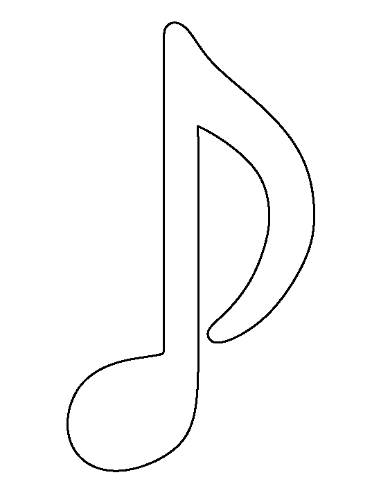 Music Notes Outline