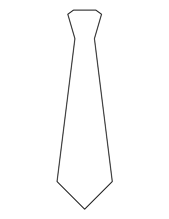 Printable Necktie Template