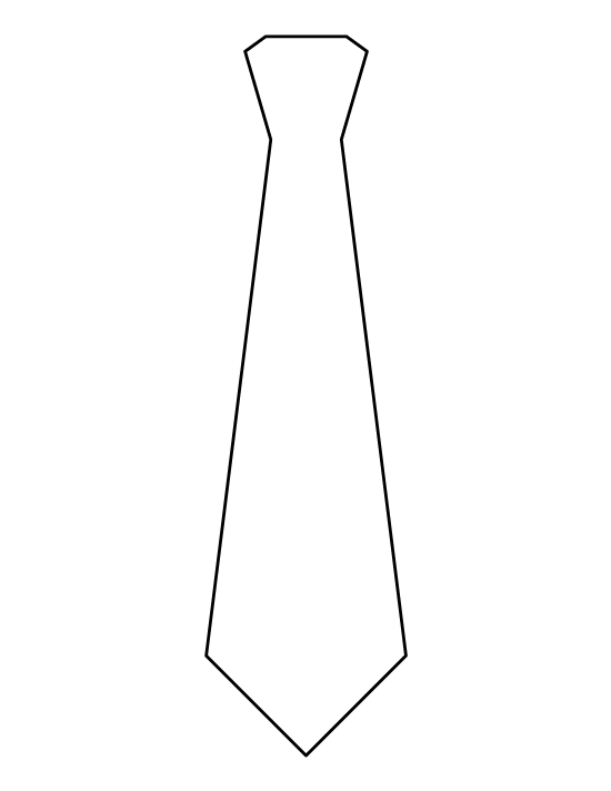 Free Printable Tie Template - Free Templates Printable