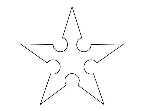 Ninja Star Template