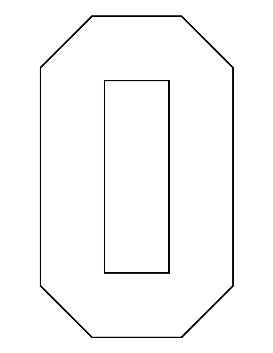 Number 0 Template
