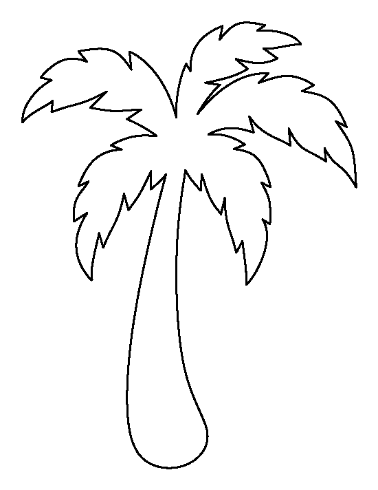 printable palm tree template palm tree pattern use the printable