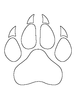 Panther Paw Print Pattern