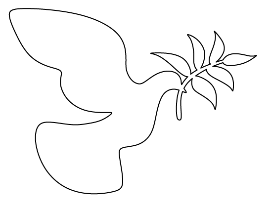 dove template to print