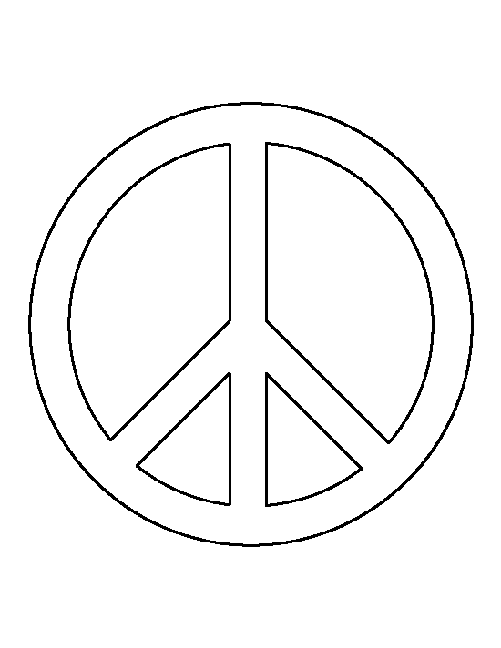 Peace Sign Template