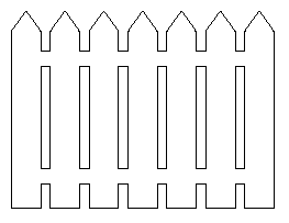 Picket Fence Pattern