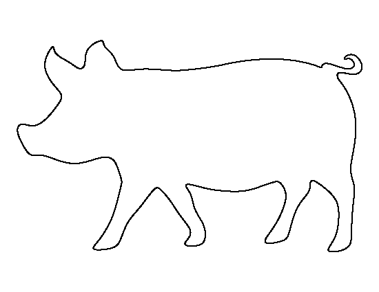 Printable Pig Template