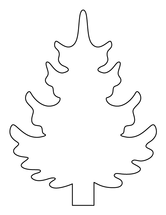 Printable Pine Tree Template