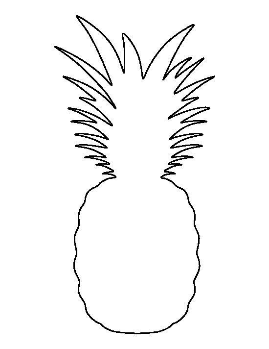 Printable Pineapple Template