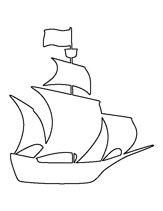 Pirate Ship Template