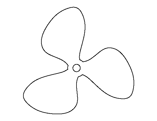 Printable Propeller  Template 