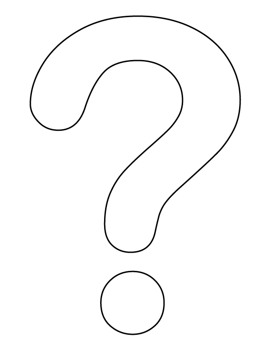 Printable Question Mark Template