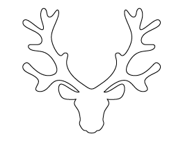 Reindeer Head Pattern