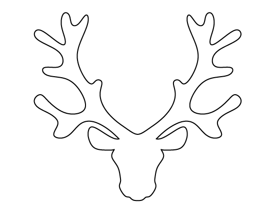  Reindeer Head Template Printable Printable Word Searches