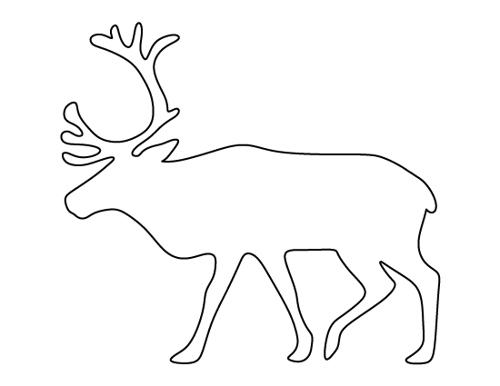 reindeer cut out pattern