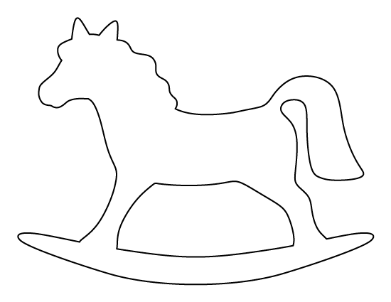 printable rocking horse template