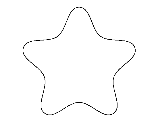 Rounded Star Template