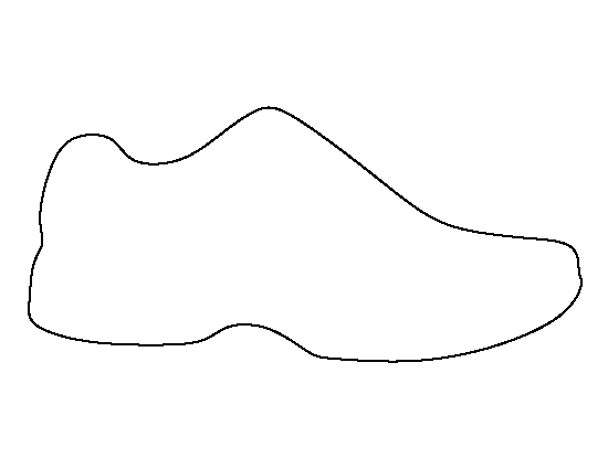 tennis shoe outline