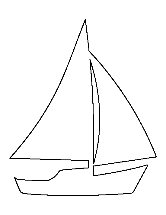 Template Of A Boat