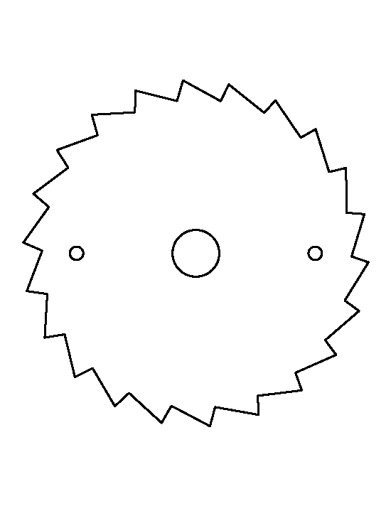 Saw Blade Template
