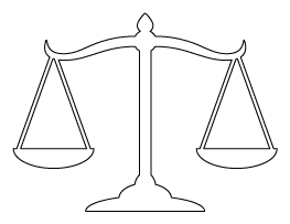 Scales of Justice Pattern
