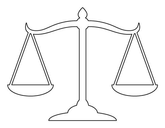 Scales of Justice Template