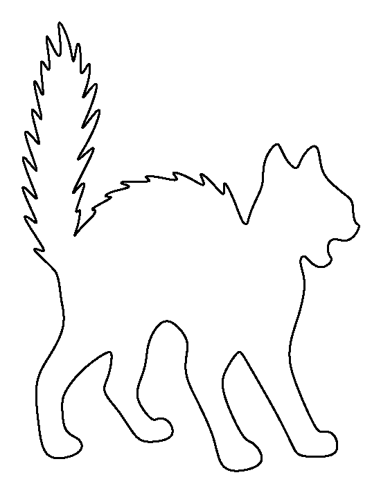 Printable Scary Cat Template