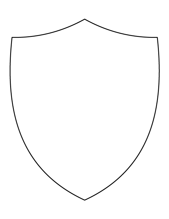 Printable Shield Template Printable World Holiday