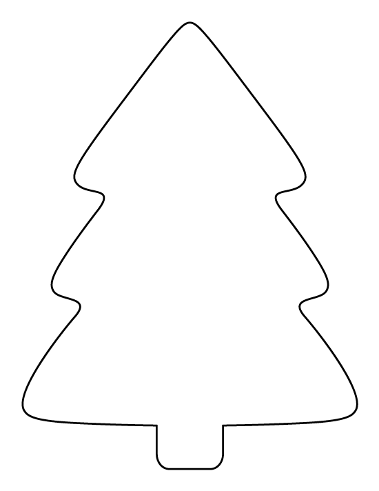 Printable Simple Christmas Tree Template