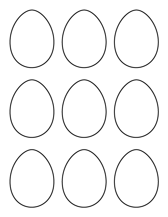 Small Egg Template