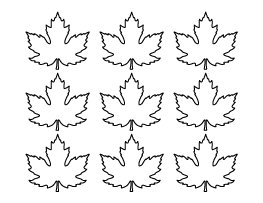 Small Maple Leaf Pattern