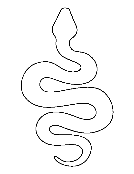 Printable Snake Template