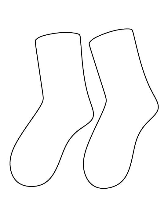 Printable Socks Template