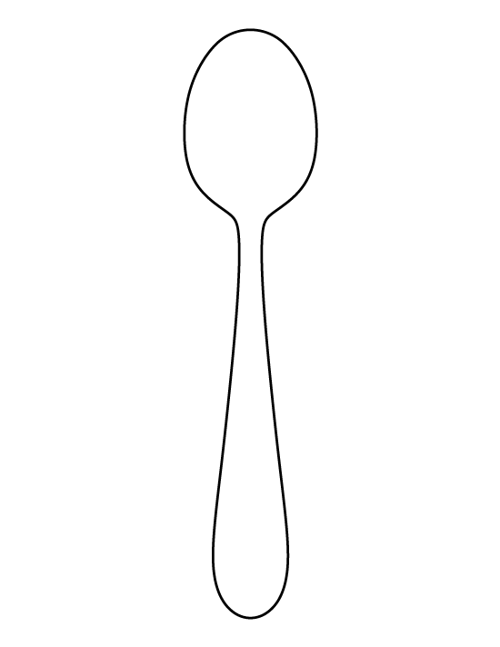 Printable Spoon Template