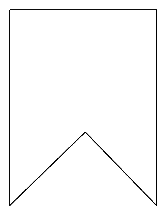 Printable Square Bunting Template