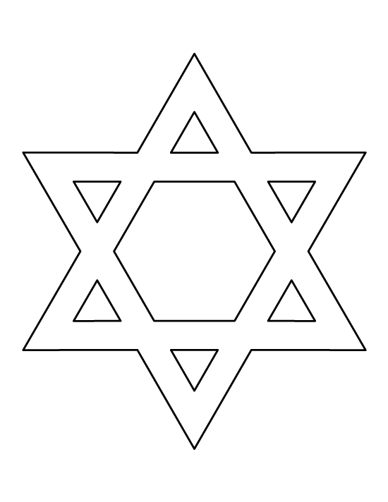 Printable Star Of David Template