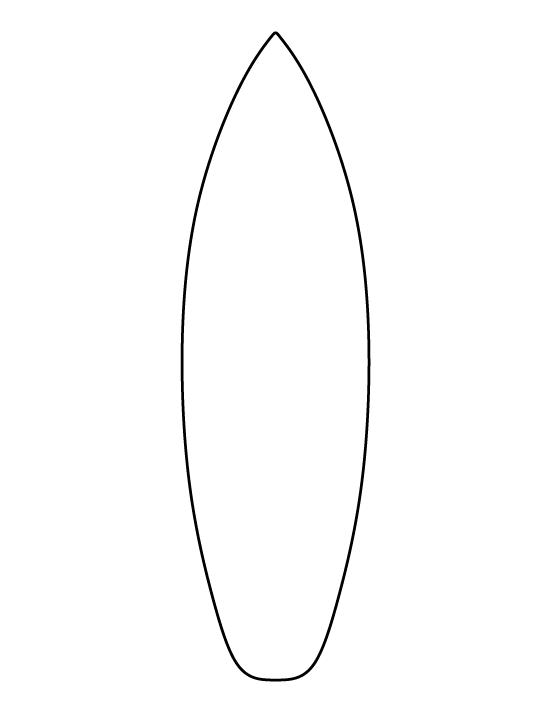 Printable Surfboard Templates