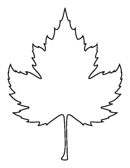 Sycamore Leaf Template